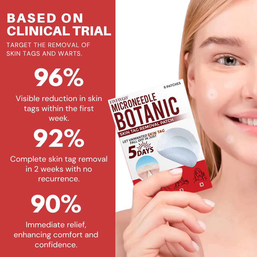 Fivfivgo® MicroNeedle Botanic Skin Tag Removal Patch image Fivfivgo® MicroNeedle Botanic Skin Tag Removal Patch