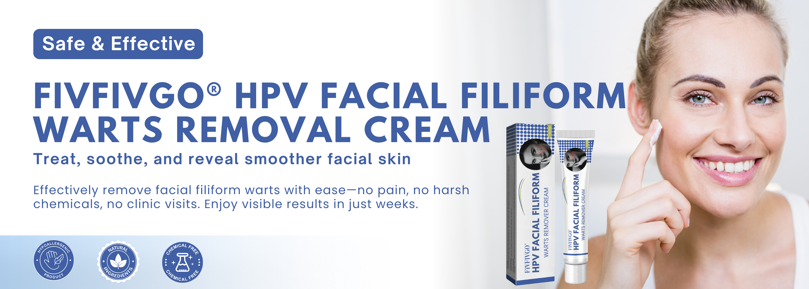 Fivfivgo® HPV Facial Filiform Warts Removal Cream image Fivfivgo® HPV Facial Filiform Warts Removal Cream