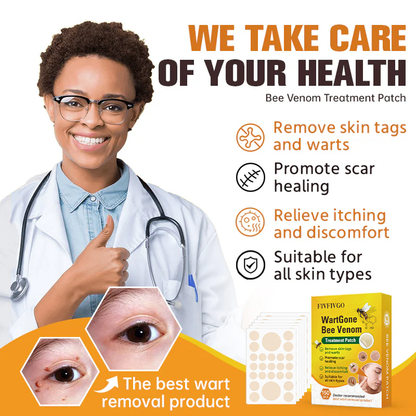 Fivfivgo™ WartGone Bee Venom Treatment Patch (150PCS/PACK)