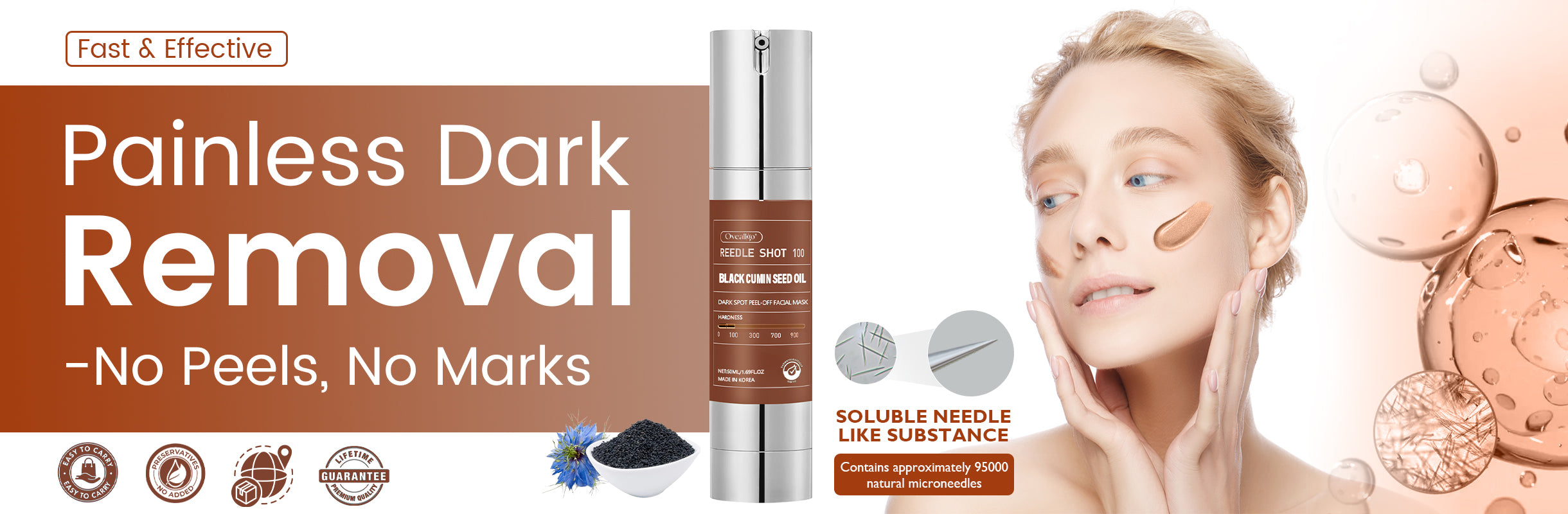 Oveallgo® Korean HerbErase Reedle Shot 100 Black Cumin Seed Oil Dark Spot Peel-Off Facial Mask 12 8 65baf7cb 7005 48d7 a007 3f7794e565bc